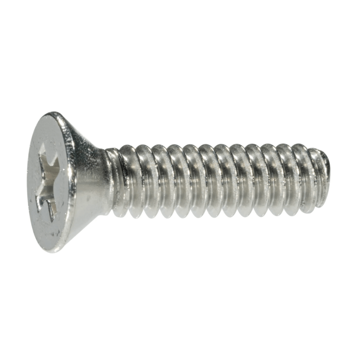 10-24 x 3/4" Phillips Flat Head, Machine Screw, Stainless Steel (Bulk Box 4 pc)