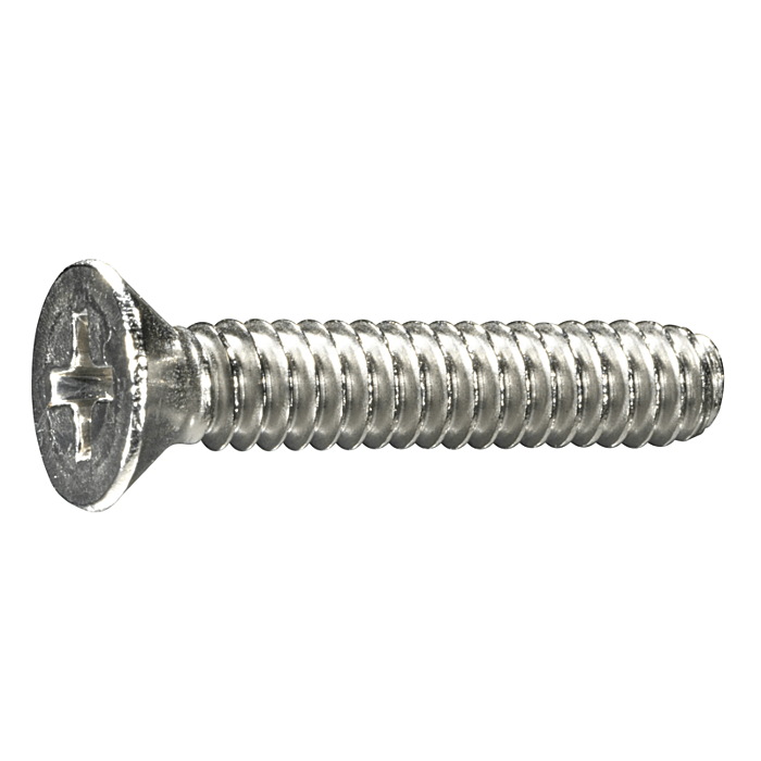 10-24 x 1" Phillips Flat Head, Machine Screw, Stainless Steel (Bulk Box 3 pc)
