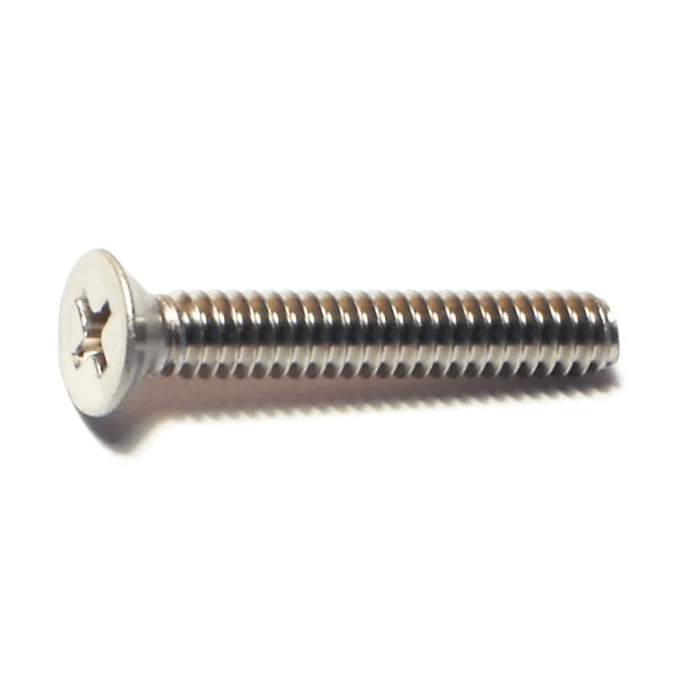 10-24 x 1-1/4" Phillips Flat Head, Machine Screw, Stainless Steel (Bulk Box 3 pc)
