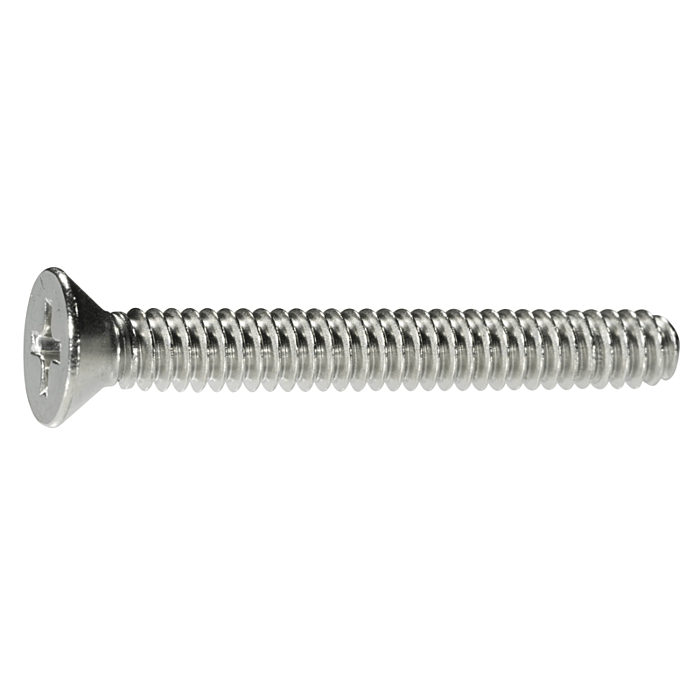 10-24 x 1-1/2" Phillips Flat Head, Machine Screw, Stainless Steel (Bulk Box 3 pc)