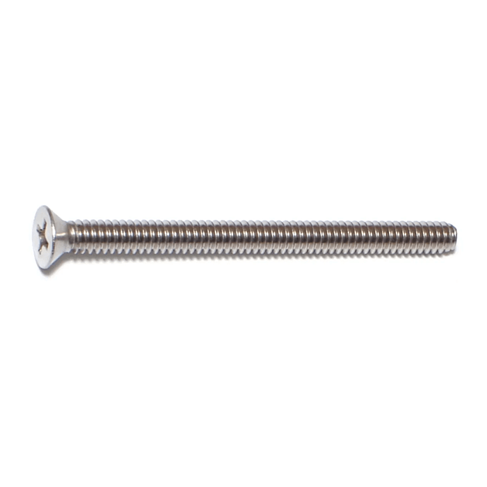 10-24 x 2-1/2" Phillips Flat Head, Machine Screw, Stainless Steel (Bulk Box 2 pc)
