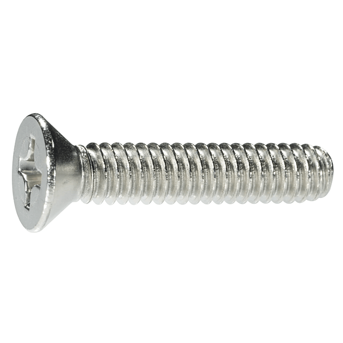 1/4"-20 x 1-1/4" Phillips Flat Head, Machine Screw, Stainless Steel (Bulk Box 2 pc)