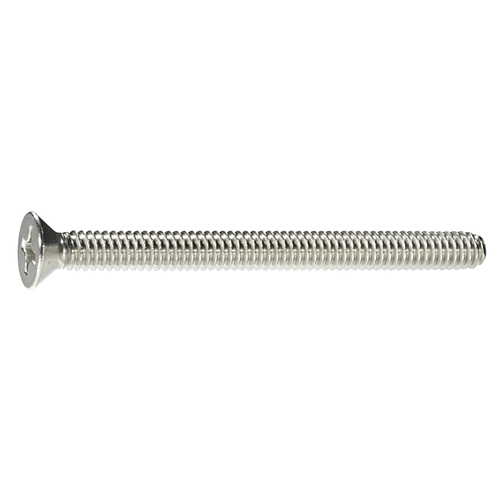 1/4"-20 x 3" Phillips Flat Head, Machine Screw, Stainless Steel (Bulk Box 2 pc)