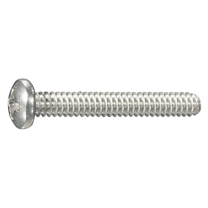 6-32 x 1" Phillips Pan Head, Machine Screw, Stainless Steel (Bulk Box 4 pc)