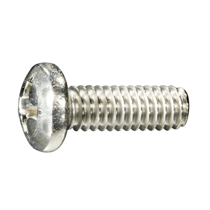 8-32 x 1/2" Phillips Pan Head, Machine Screw, Stainless Steel (Bulk Box 5 pc)