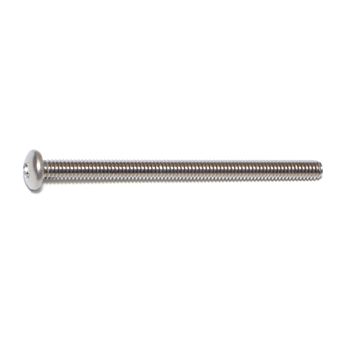 8-32 x 2-1/2" Phillips Pan Head, Machine Screw, Stainless Steel (Bulk Box 2 pc)
