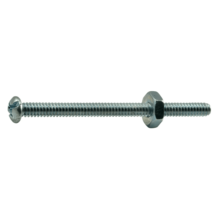 6-32 x 2" Combo Round Head, Machine Screw, Zinc (Bulk Box 4 pc)