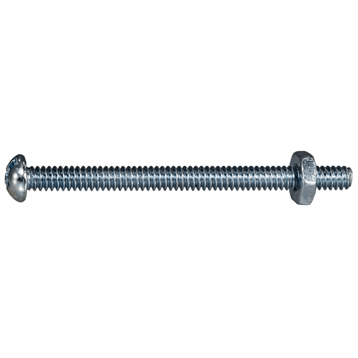 10-24 x 2-1/2" Combo Round Head, Machine Screw, Zinc (Bulk Box 4 pc)