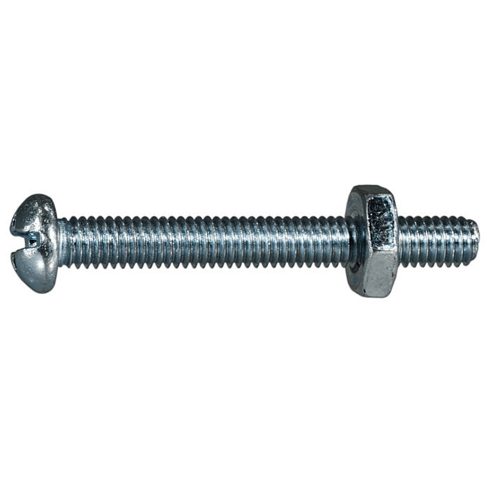 10-32 x 1-1/2" Combo Round Head, Machine Screw, Zinc (Bulk Box 6 pc)