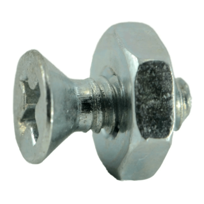 6-32 x 3/8" Phillips Flat Head, Machine Screw, Zinc (Bulk Box 12 pc)