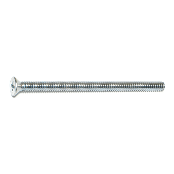 10-24 x 3" Phillips Flat Head, Machine Screw, Zinc (Bulk Box 4 pc)