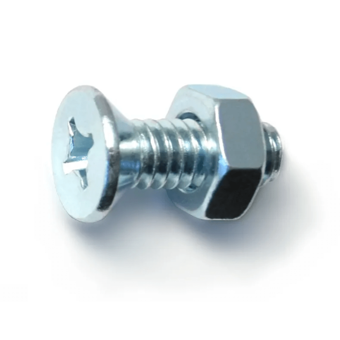 1/4"-20 x 3/4" Phillips Flat Head, Machine Screw, Zinc (Bulk Box 6 pc)