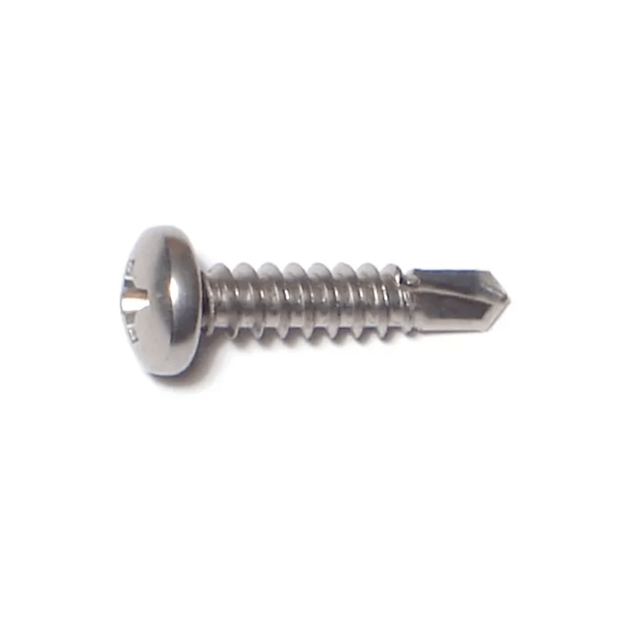 #8 x 3/4" Phillips Pan Head, Self-Drilling Screw, Stainless Steel (Bulk Box 15 pc)