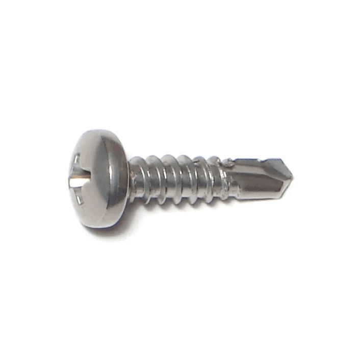 #10 x 3/4" Phillips Pan Head, Self-Drilling Screw, Stainless Steel (Bulk Box 11 pc)