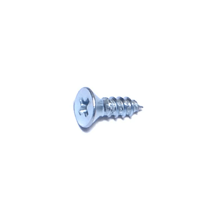#4 x 3/8" Phillips Flat Head, Sheet Metal Screw, Zinc (Bulk Box 25 pk)
