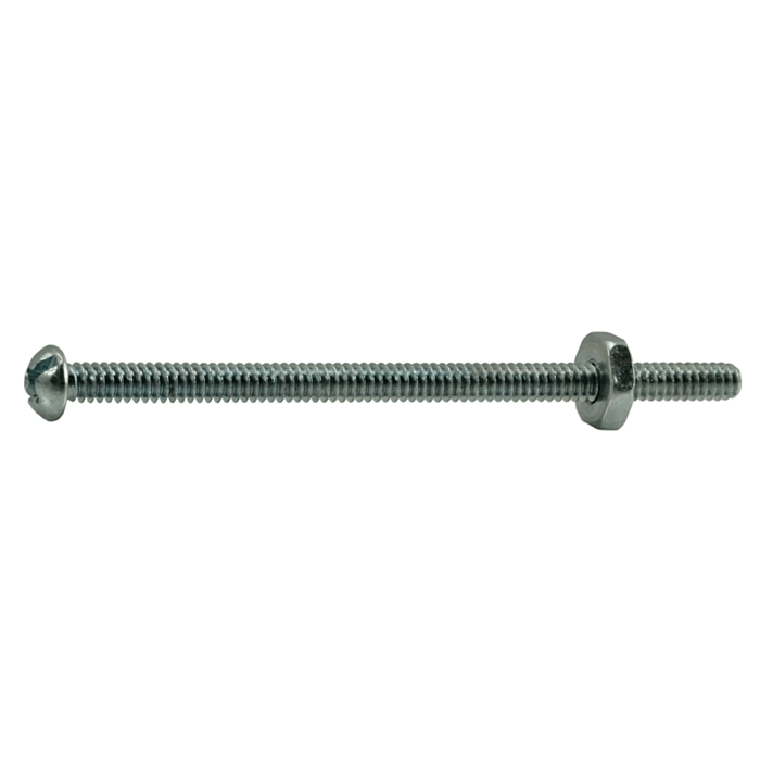 6-32 x 2-1/2" Combo Round Head, Machine Screw, Zinc (Bulk Box 8 pc)