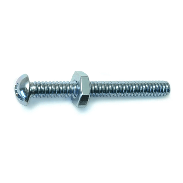 10-24 x 1-3/4" Combo Round Head, Machine Screw, Zinc (Bulk Box 8 pc)