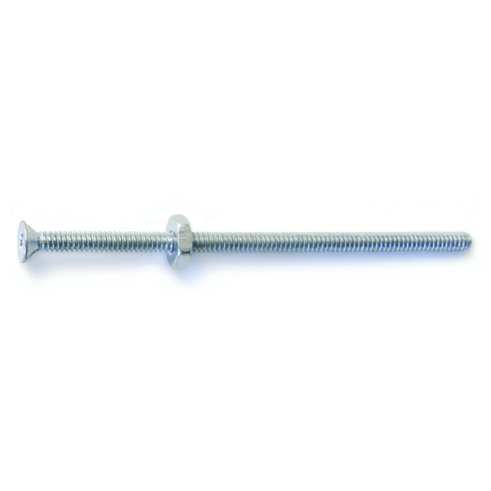 6-32 x 3" Phillips Flat Head, Machine Screw, Zinc (Bulk Box 7 pc)