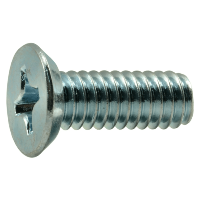 12-24 x 5/8" Phillips Flat Head, Machine Screw, Zinc (Bulk Box 12 pc)