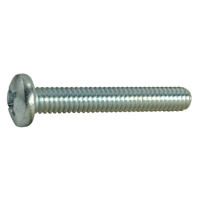 12-24 x 1-1/2" Phillips Pan Head, Machine Screw, Zinc (Bulk Box 5 pc)