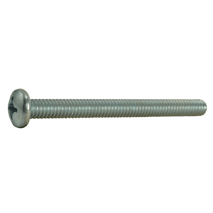 12-24 x 2-1/2" Phillips Pan Head, Machine Screw, Zinc (Bulk Box 3 pc)