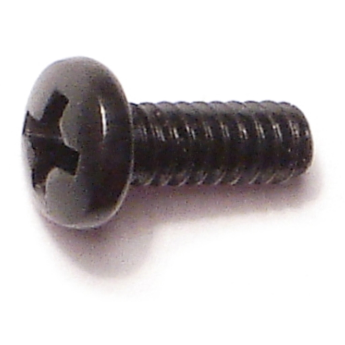 6-32 x 3/8" Phillips Pan Head, Machine Screw, Black 