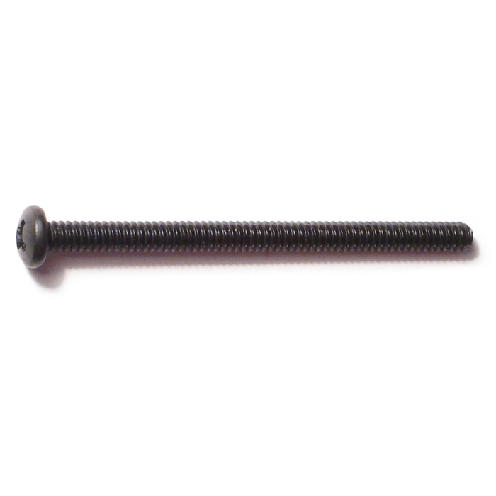 6-32 x 2" Phillips Pan Head, Machine Screw, Black 