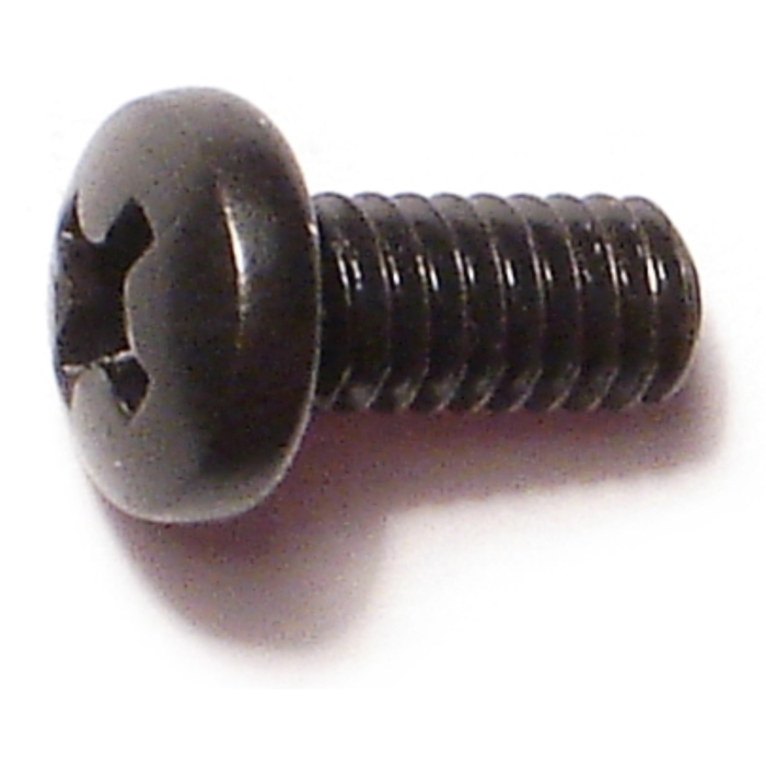 8-32 x 3/8" Phillips Pan Head, Machine Screw, Black 
