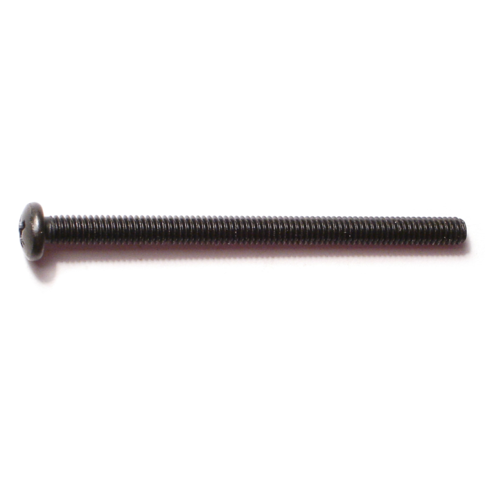 8-32 x 2-1/2" Phillips Pan Head, Machine Screw, Black 