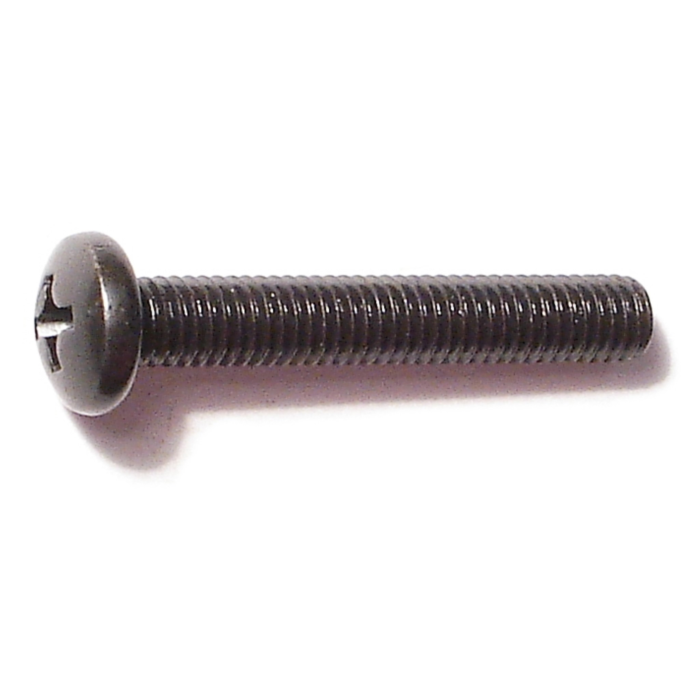 10-32 x 1-1/4" Phillips Pan Head, Machine Screw, Black 