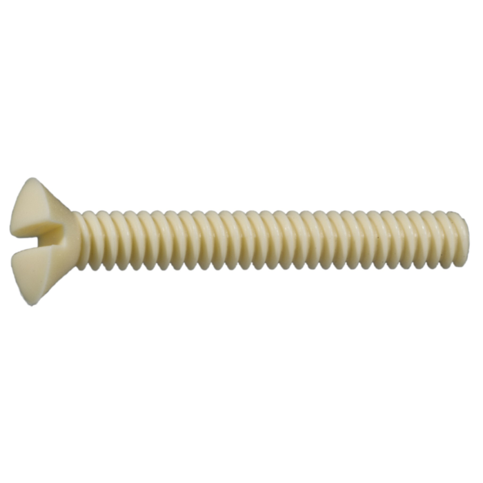 Switch Plate Screw (Nylon - Ivory)  6-32 x 1 in.