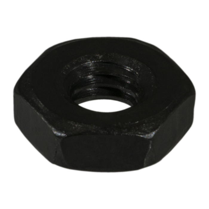 8-32 x Hex Nut Coarse Thread, Black Oxide, Black 