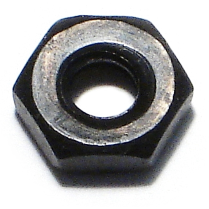 10-24 x Hex Nut Coarse Thread, Black Oxide, Black 