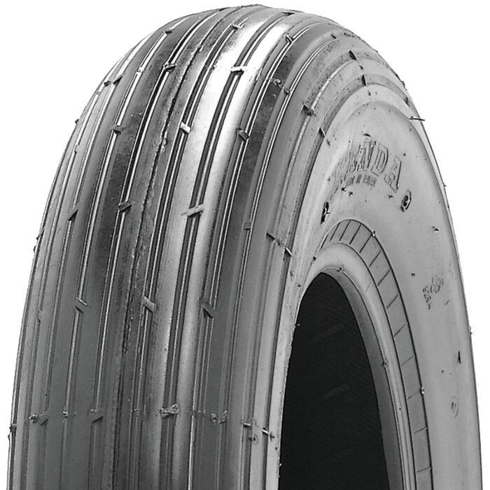 Martin Wheel Company 400-6 2-Ply Wheelbarrow Tire Only, Ribbed Tread