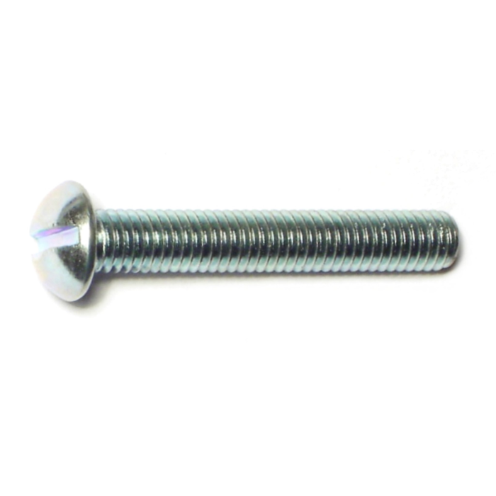 10-32 x 1-1/4" Slotted Round Head, Machine Screw, Zinc 