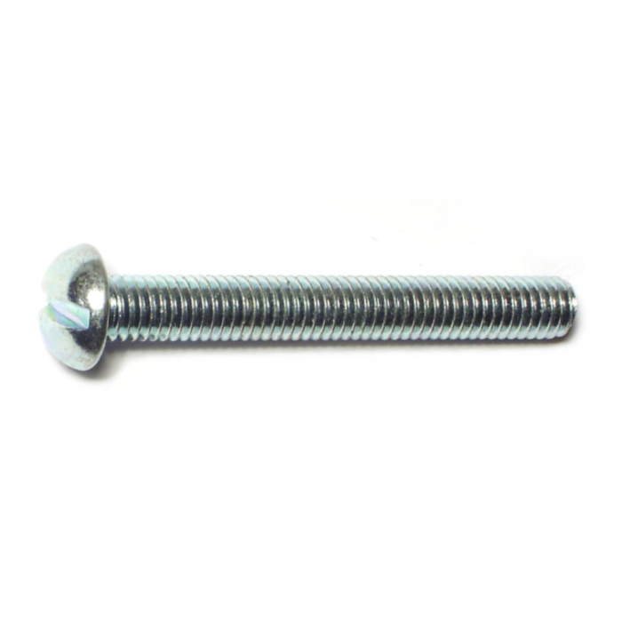 10-32 x 1-1/2" Slotted Round Head, Machine Screw, Zinc 