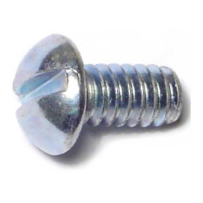 10-24 x 3/8" Slotted Round Head, Machine Screw, Zinc 