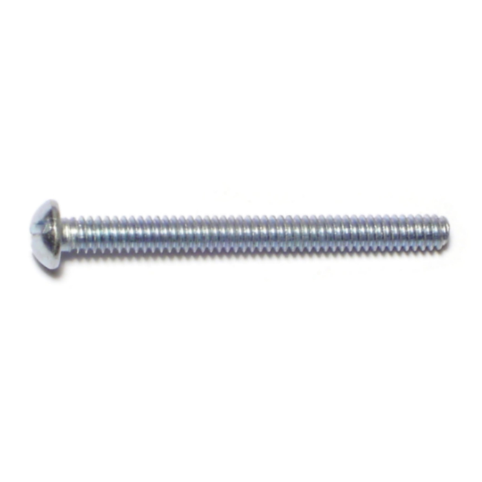 10-24 x 2" Slotted Round Head, Machine Screw, Zinc 
