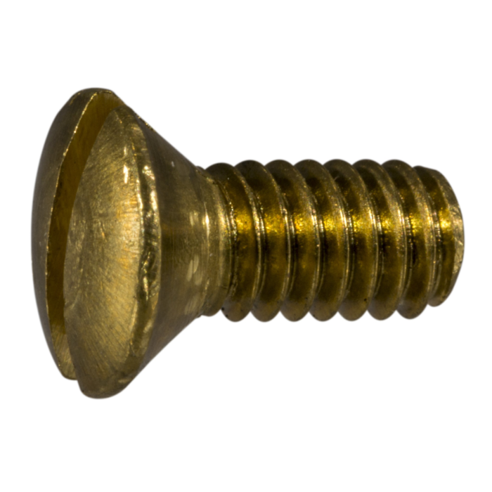 8-32 x 3/8" Slotted Oval Head, Machine Screw, Brass 
