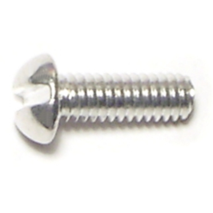 8-32 x 1/2" Slotted Round Head, Machine Screw, Aluminum 