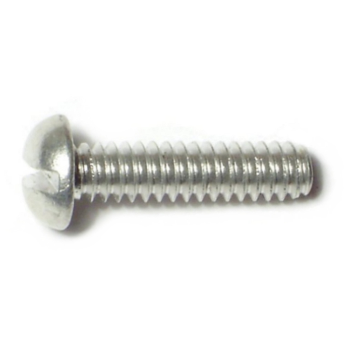 10-24 x 3/4" Slotted Round Head, Machine Screw, Aluminum 