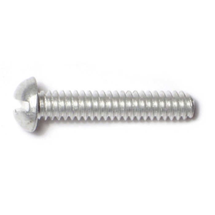 10-24 x 1" Slotted Round Head, Machine Screw, Aluminum 