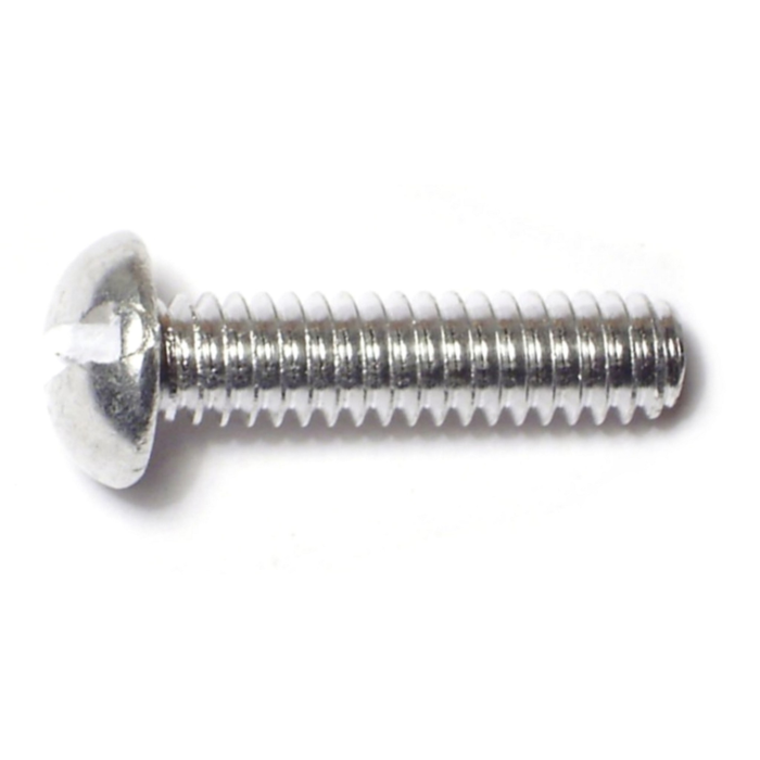 1/4"-20 x 1" Slotted Round Head, Machine Screw, Aluminum 