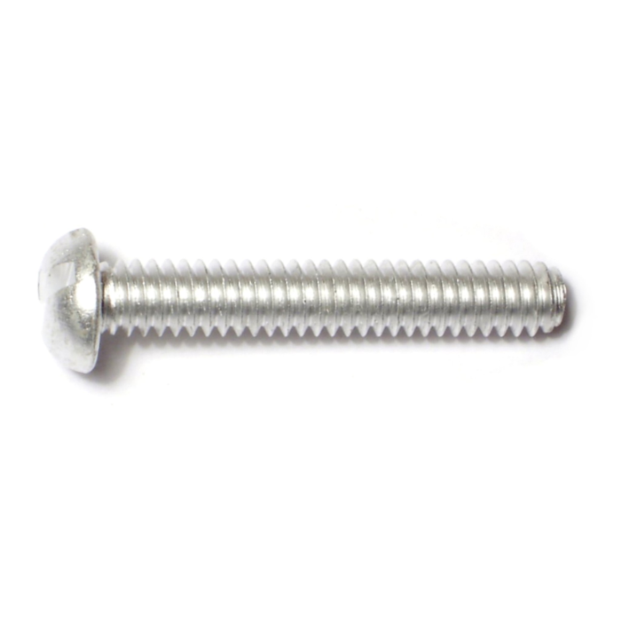 1/4"-20 x 1-1/2" Slotted Round Head, Machine Screw, Aluminum 