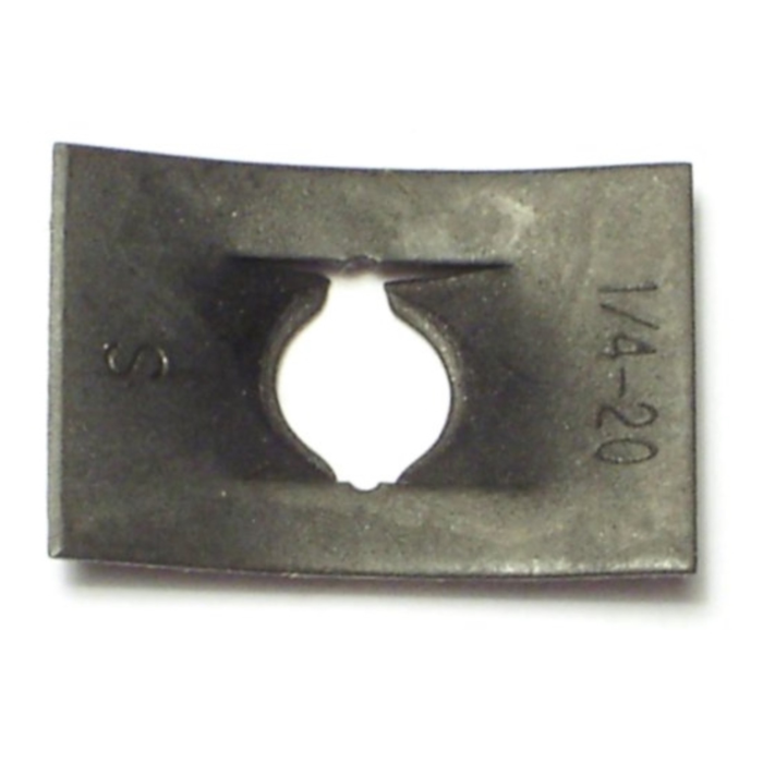 Flat Type Speed Push Nut (Zinc) 1/4 in. 