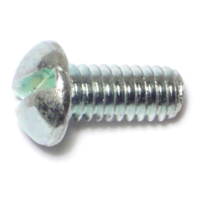 8-32 x 3/8" Slotted Round Head, Machine Screw, Zinc 