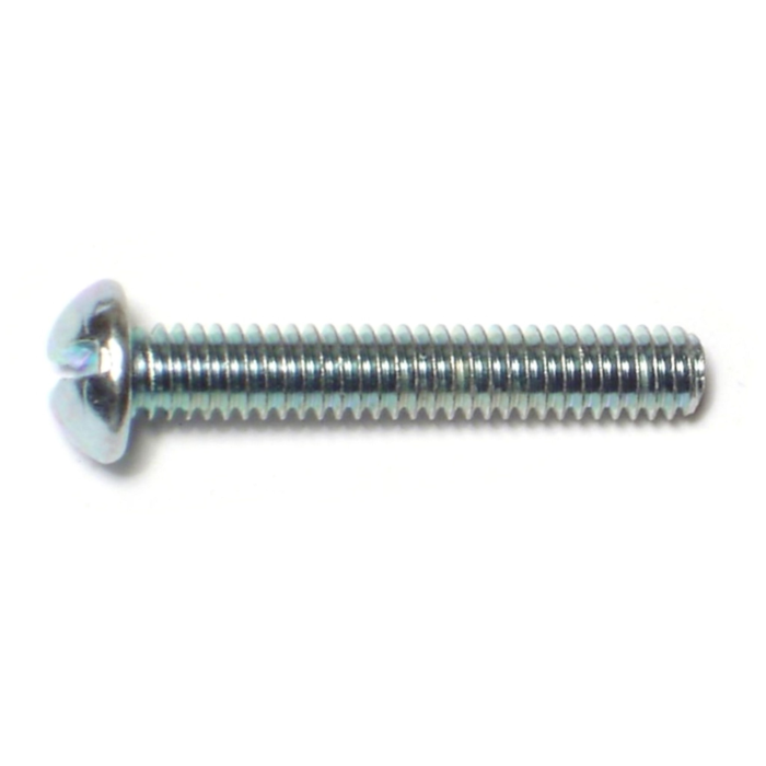 8-32 x 1" Slotted Round Head, Machine Screw, Zinc 