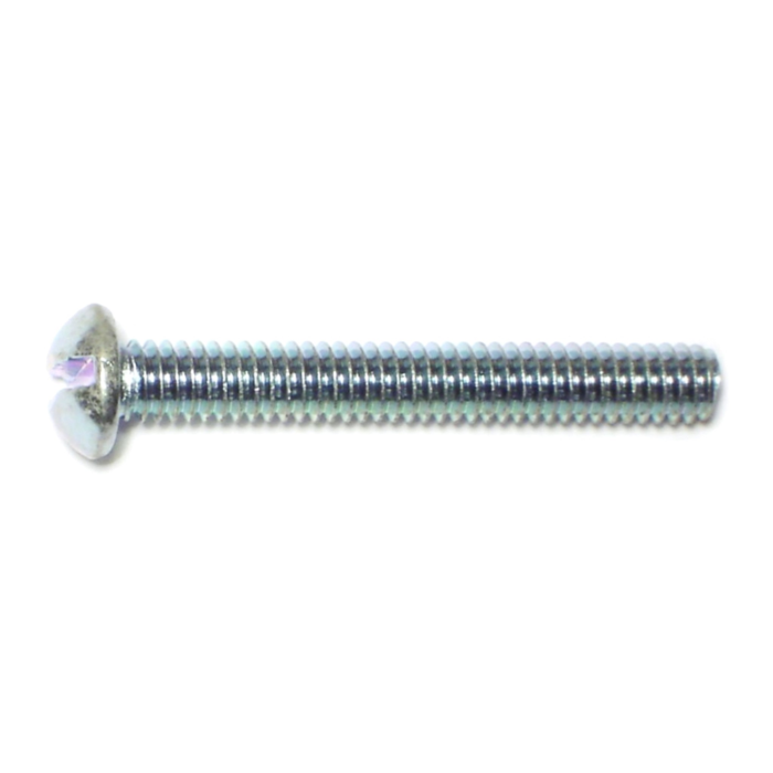 8-32 x 1-1/4" Slotted Round Head, Machine Screw, Zinc 
