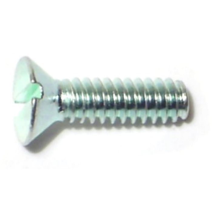 6-32 x 1/2" Slotted Flat Head, Machine Screw, Zinc 