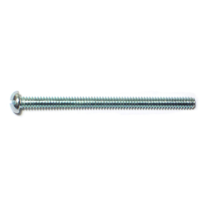 6-32 x 2" Slotted Round Head, Machine Screw, Zinc 
